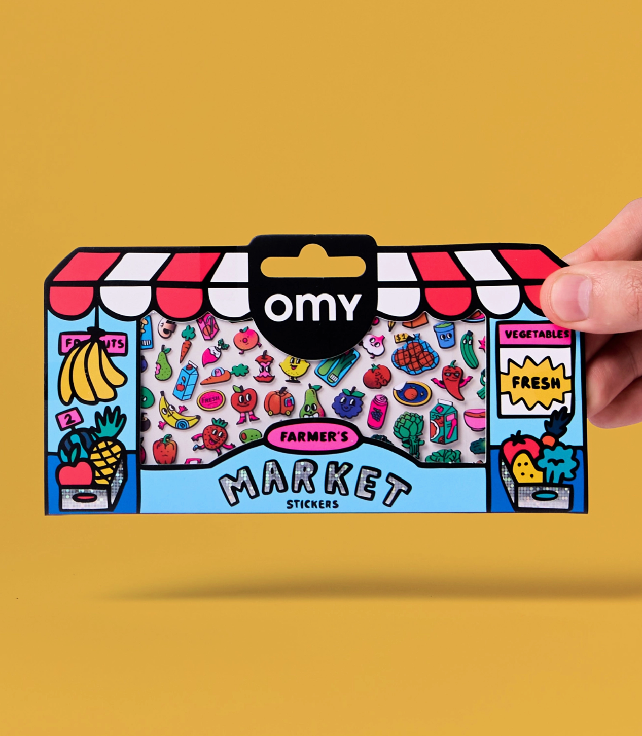 Omy farmer’s market stickers