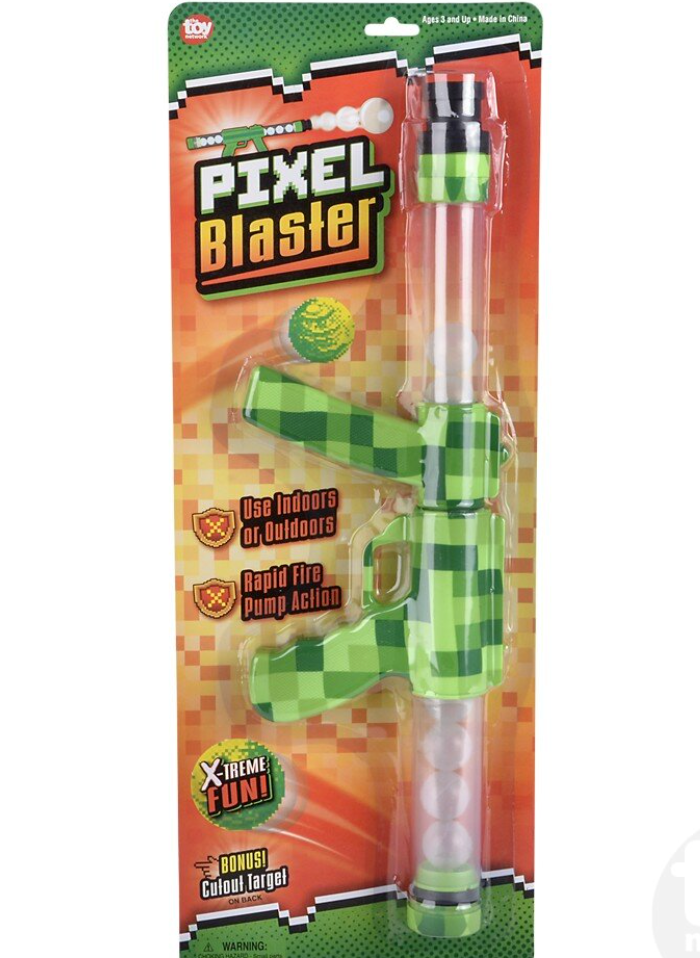 19" Green Pixel Moon Blaster