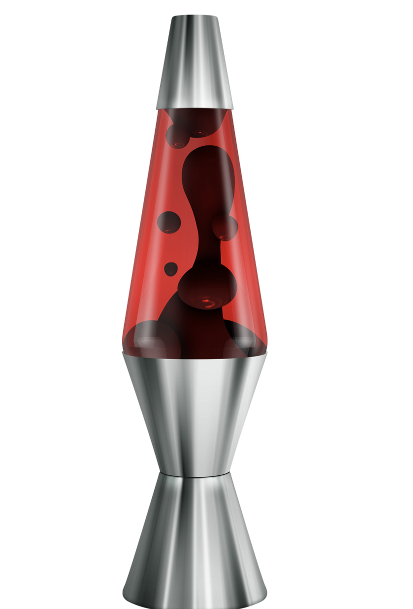 14.5" Lava Lamp Chrome and Crimson