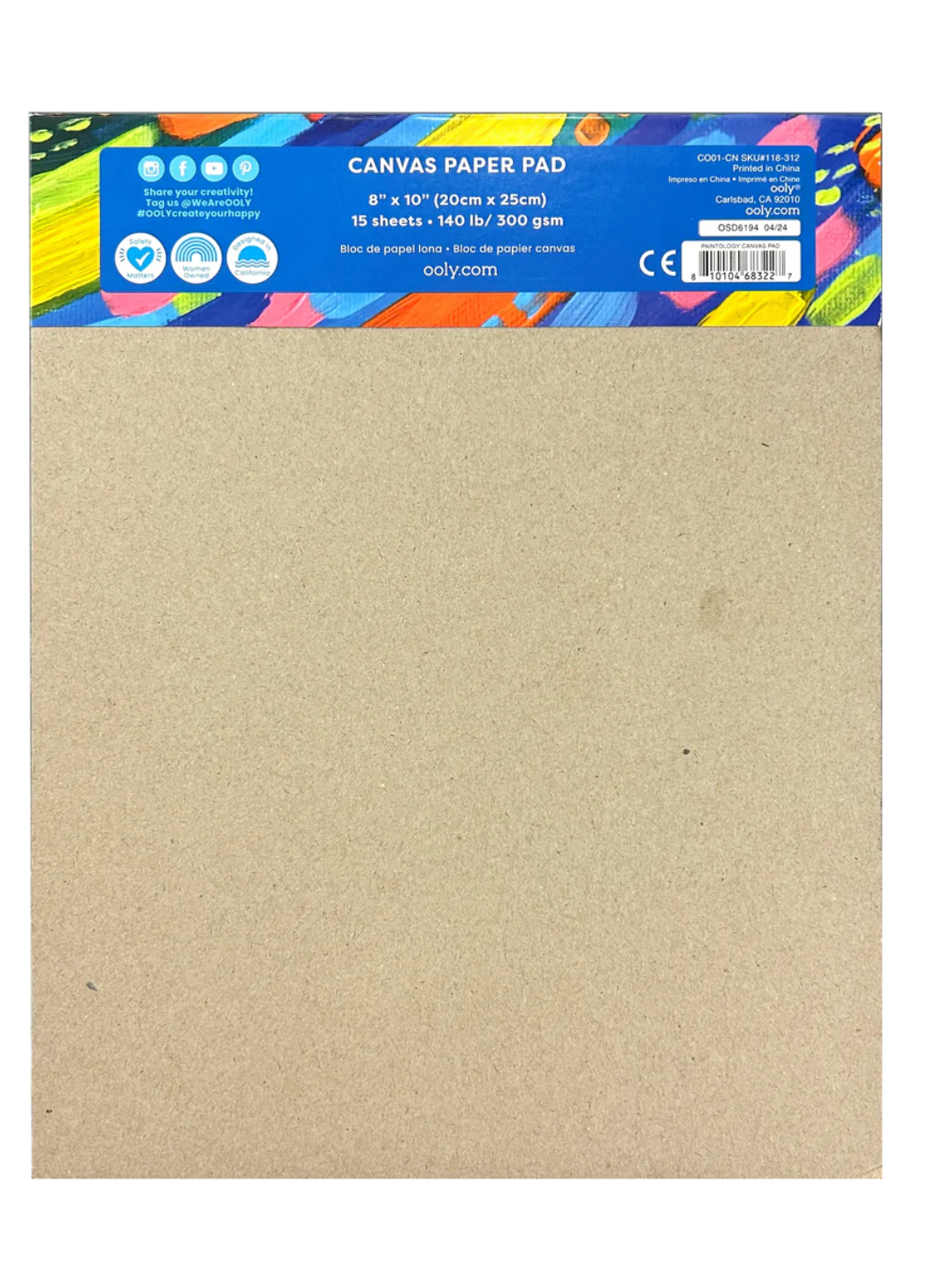 Paintology Canvas Paper Pad