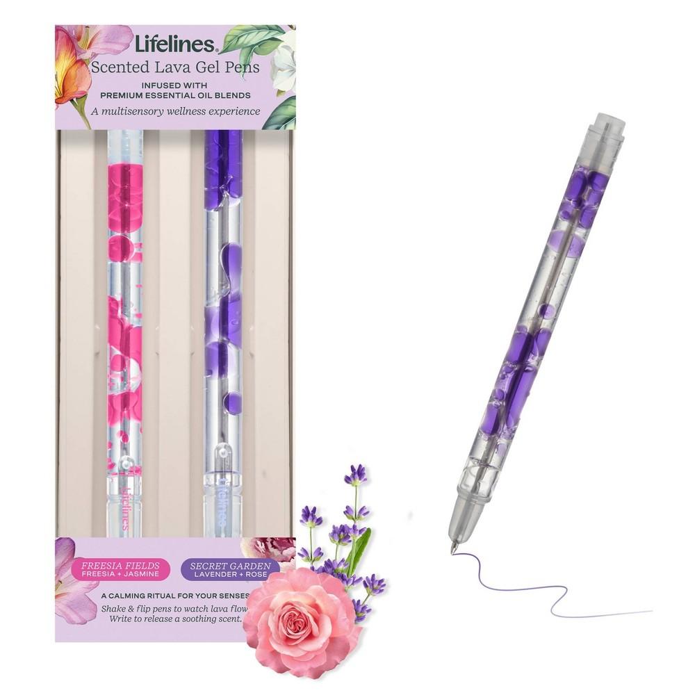 Lifelines 2pk Scented Lava Pens Pink/Purple