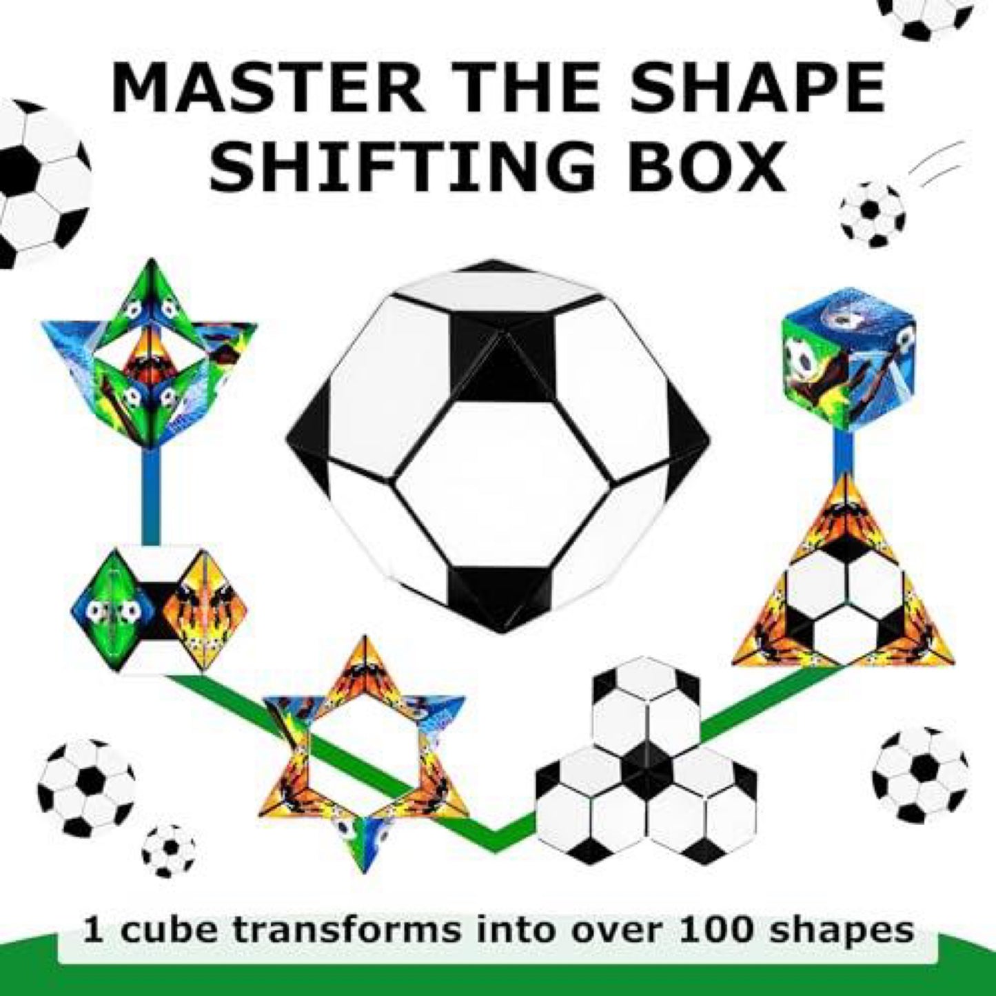 Shashibo Shape Shifting Box - Soccer