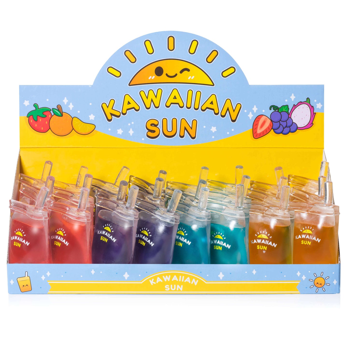 Kawaiian Sun Fruit Juice Squishy Sensory Toy