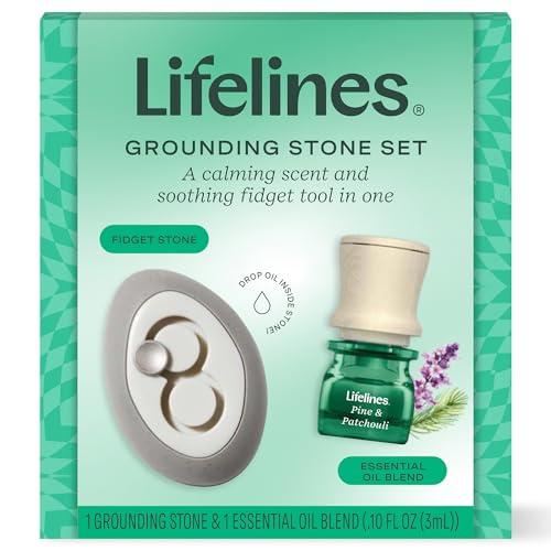 Lifelines Scent-Infused Grounding Stone & Oil Blend Gift Set