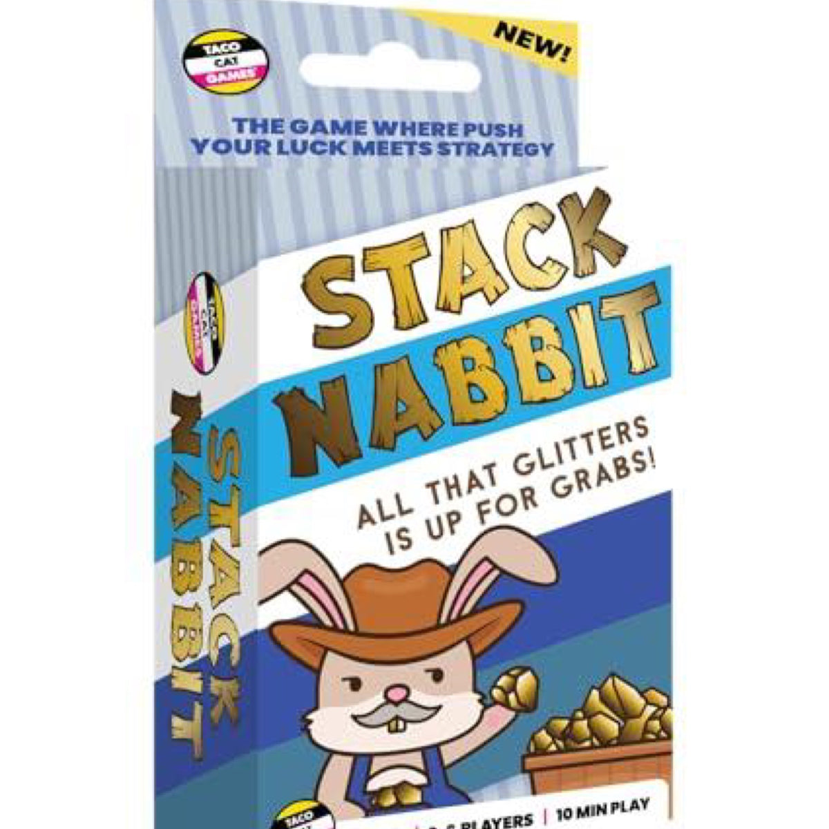 Stack Nabbit Push Your Luck Card Game by Taco Cat Games | Light Strategy Game with Easy-to-Learn Rules | Quick 10-Minute Games for Kids and Adults | 3-6 Players | Ages 7 and Up