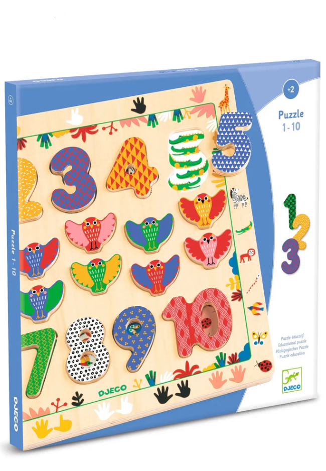 1 to 10 Wooden Puzzle