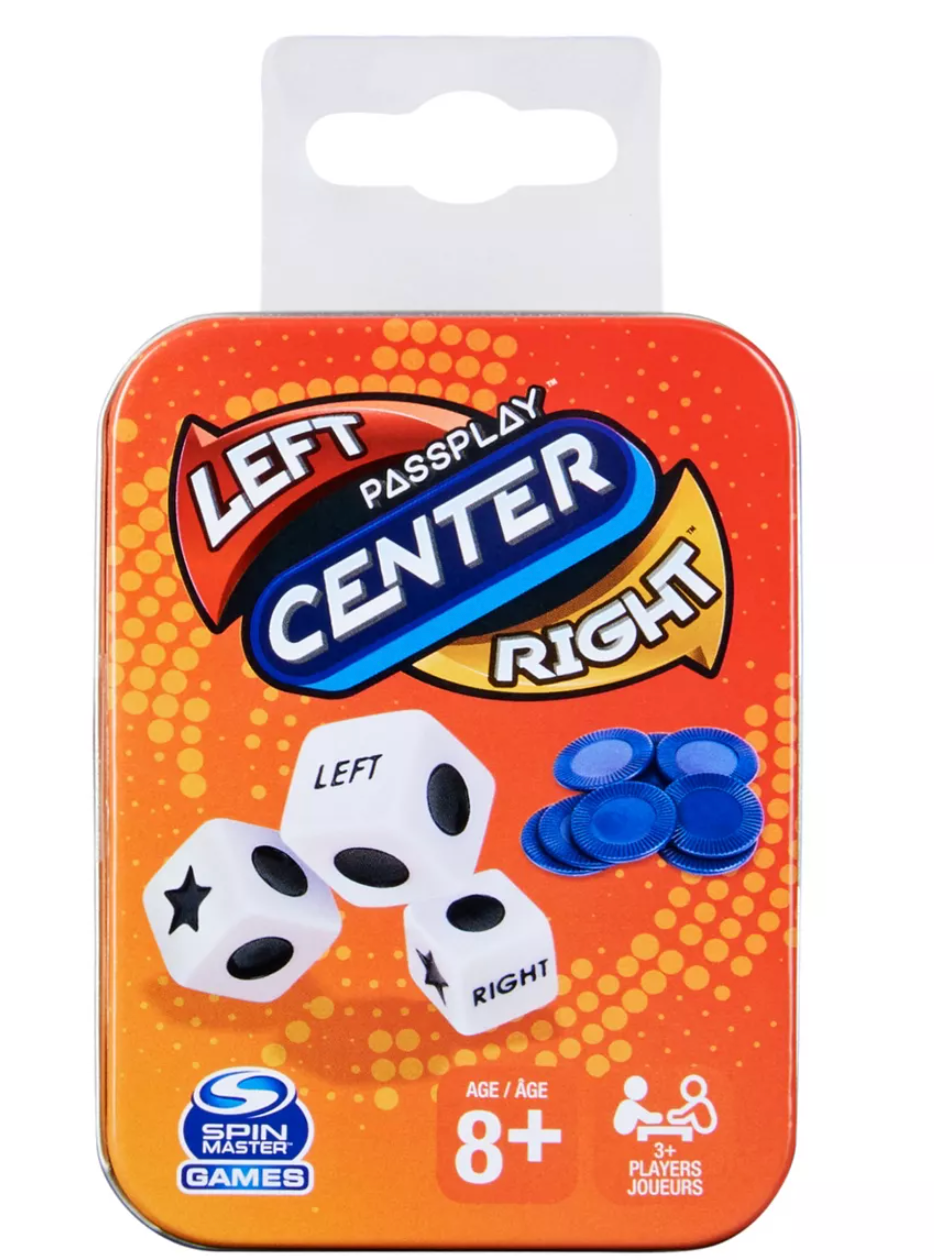 Spin Master Games Left Center Right Tin Dice Game