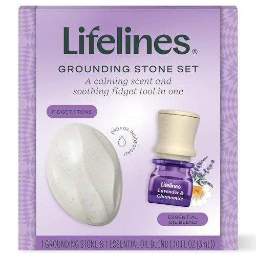 Lifelines Scent-Infused Grounding Stone & Oil Blend Gift Set