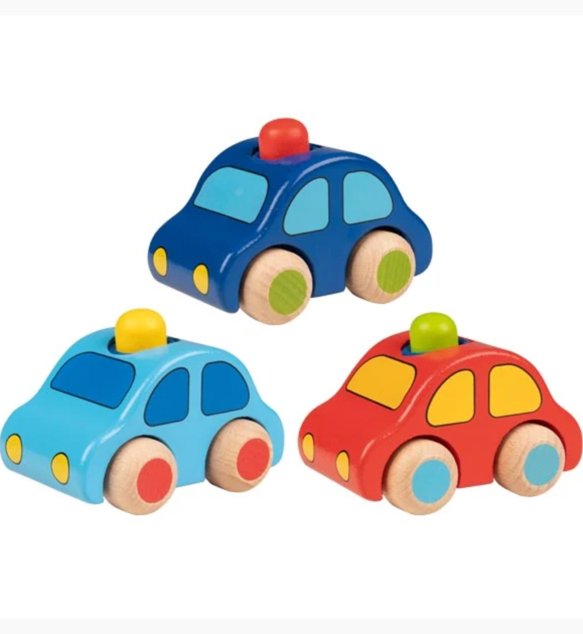Wooden Cars with Push Horn