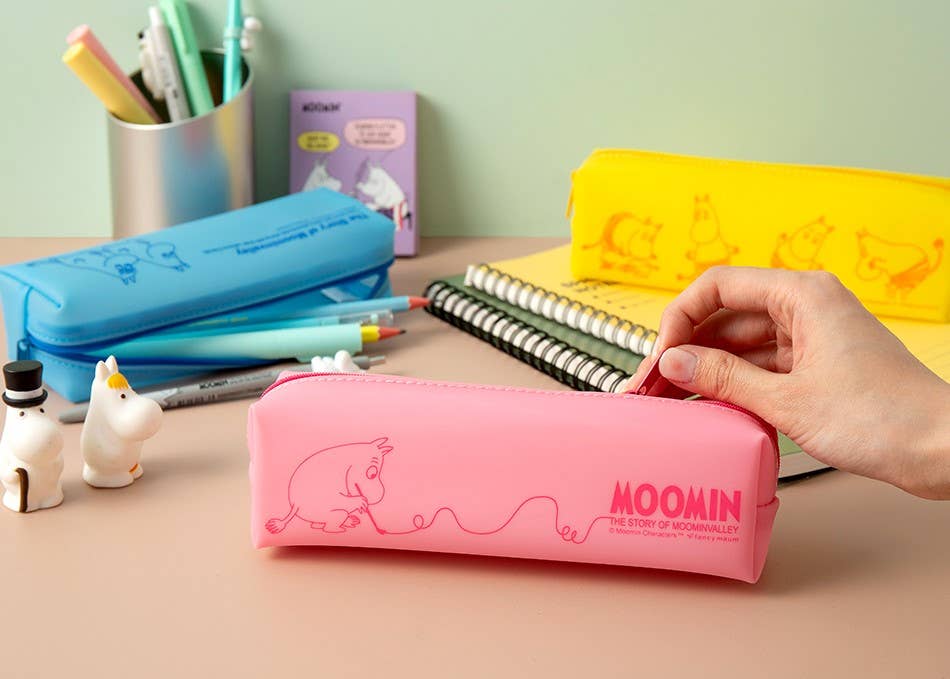 Moomin Silicon Pencil Case Pouch: Blue