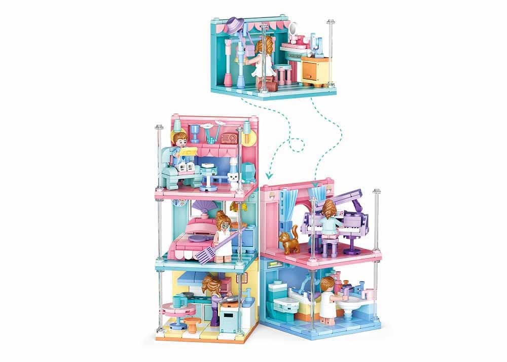 Mini-Handicraft Home Building Brick Kit