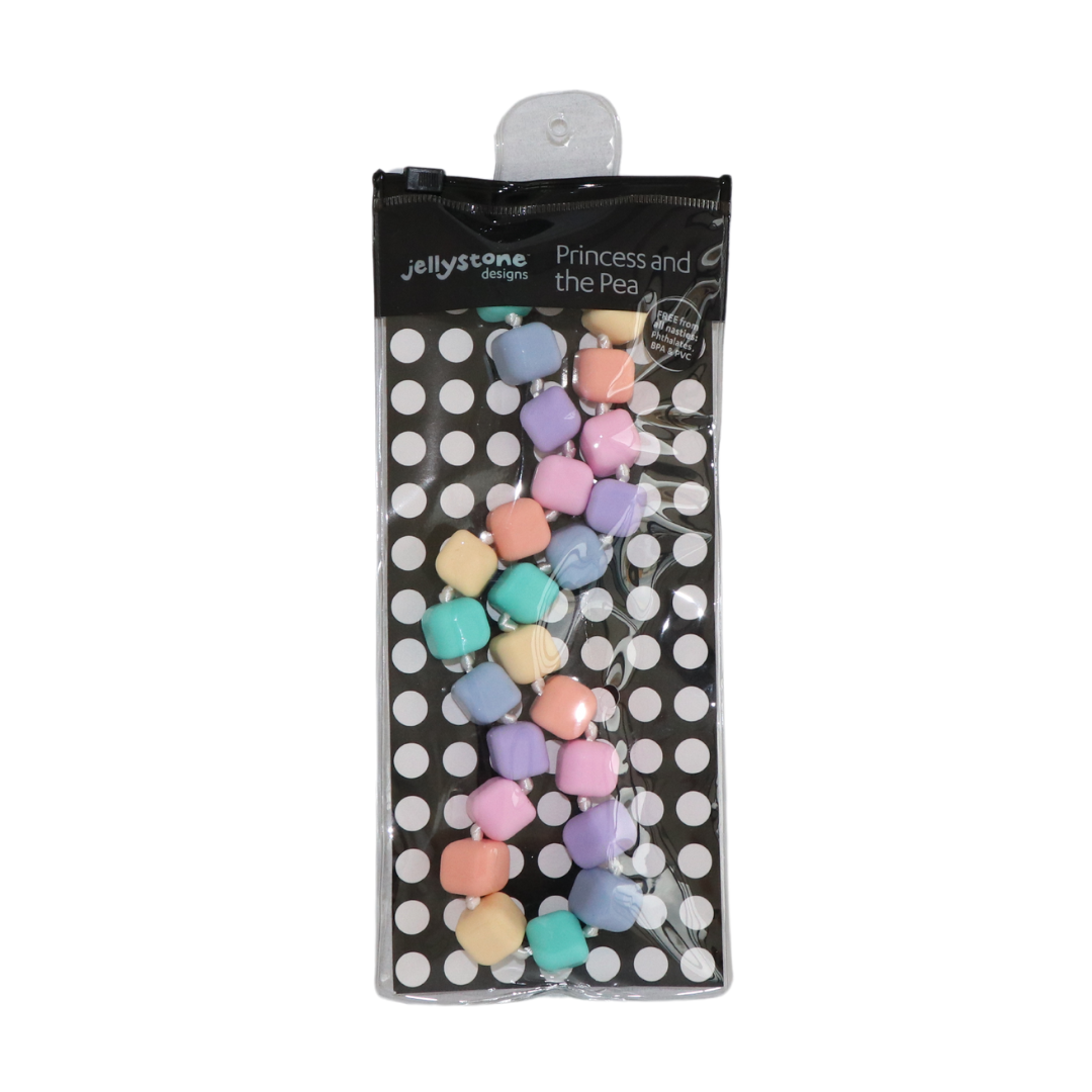 Kids Chew Pendants - Princess And The Pea Necklace - Pastel Rainbow: Each