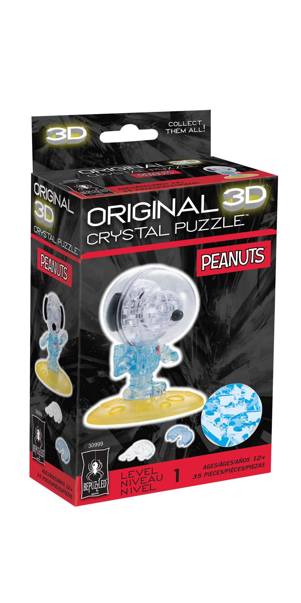Licensed Crystal Puzzle-Snoopy Astronaut