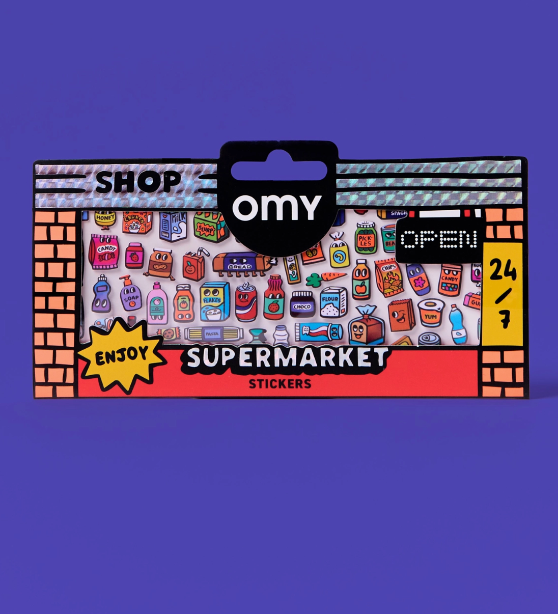 Omy supermarket stickers