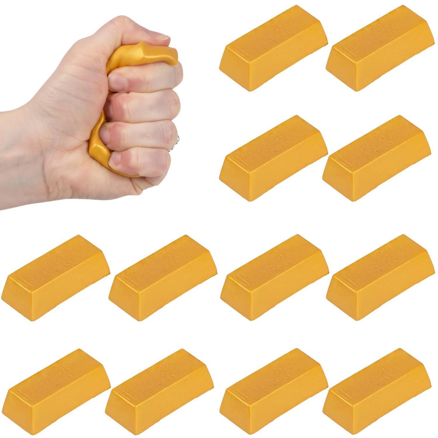 3 Inch Squish Gold Bar