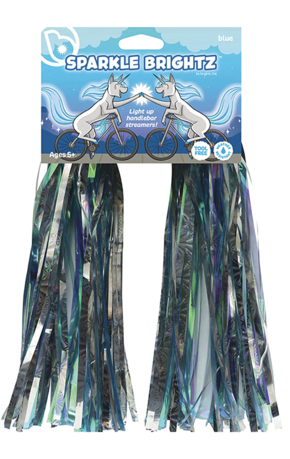 Sparklebrightz Blue LED Handlebar Streamers