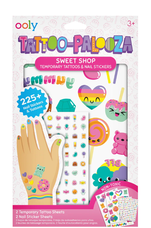 Tattoo-Palooza Temporary Tattoos & Nail Stickers - Sweet Shop