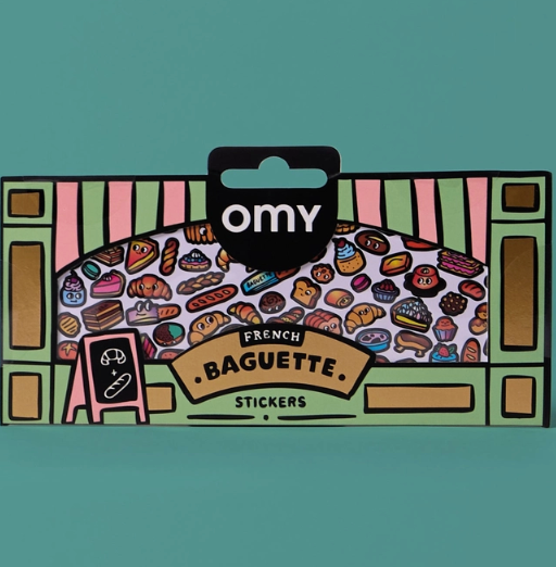 Omy french baguette stickers