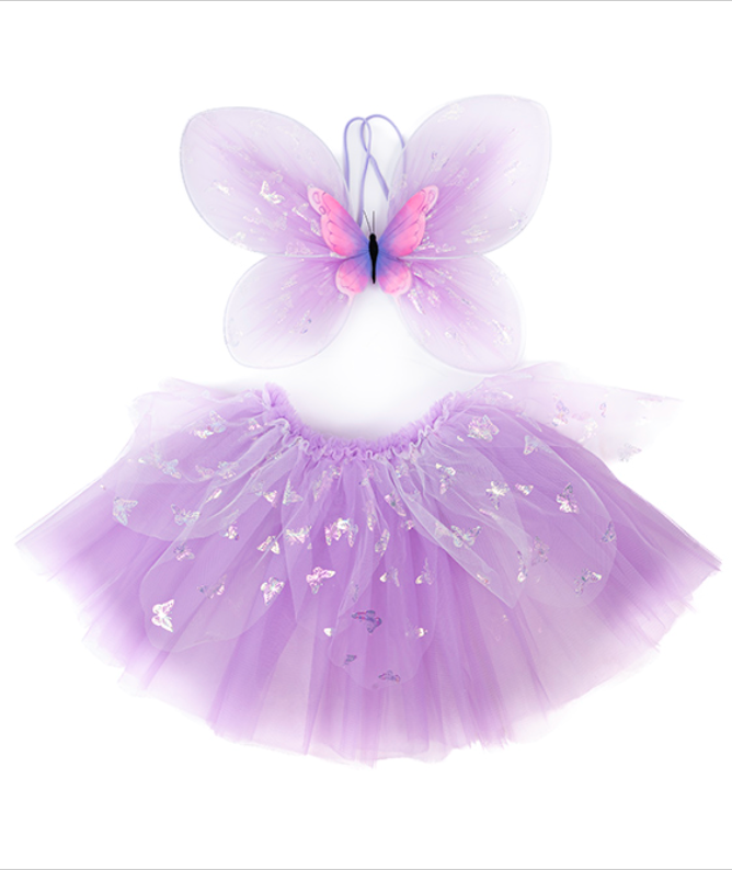 Flutter Butterfly Skirt, Wings, Purple, Size 4-6
