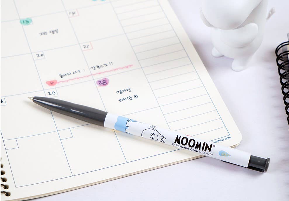 Moomin Slim Black Ball point Pen Pencil 30pcs Pack: Black