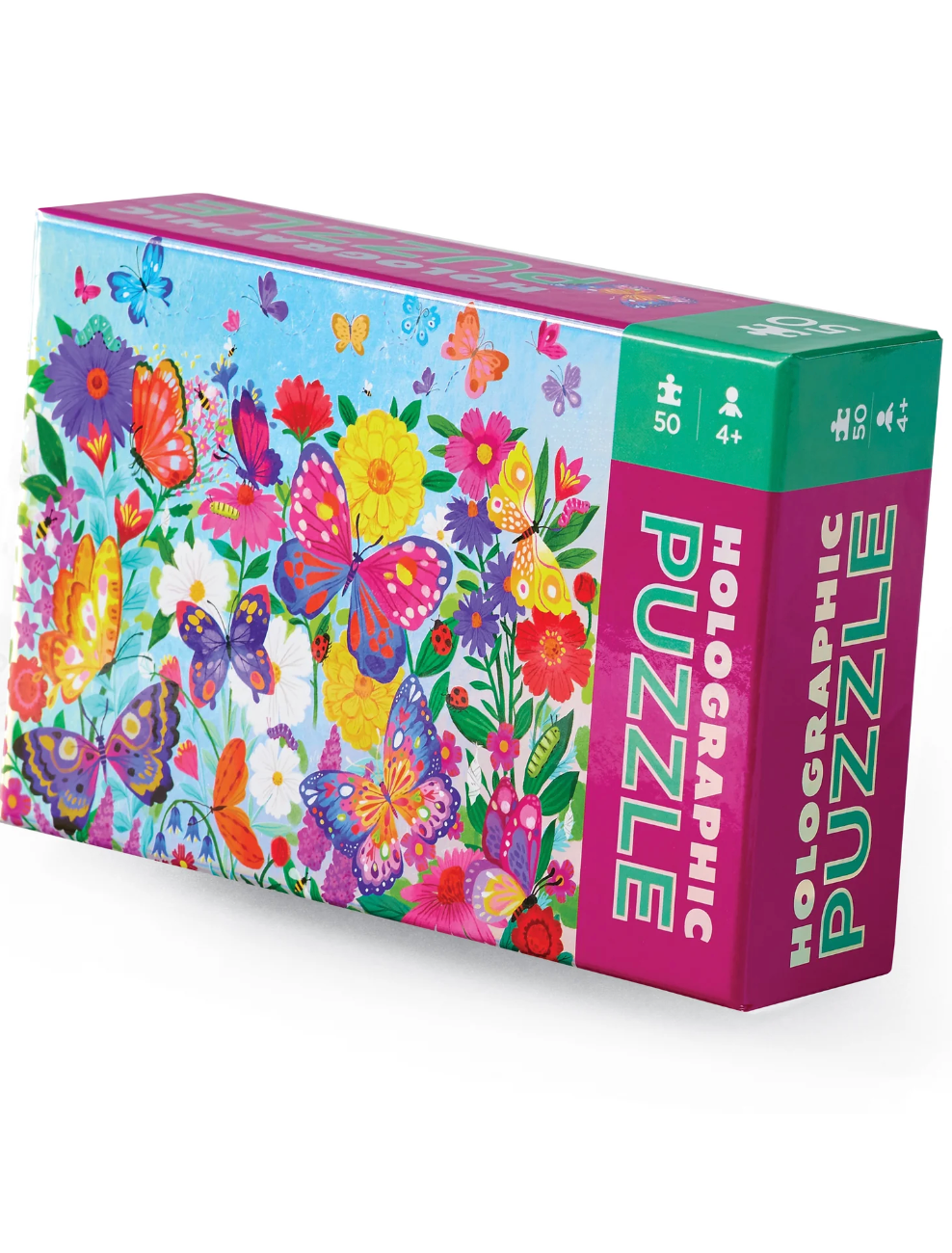 50-Piece Holographic Puzzle - Butterflies