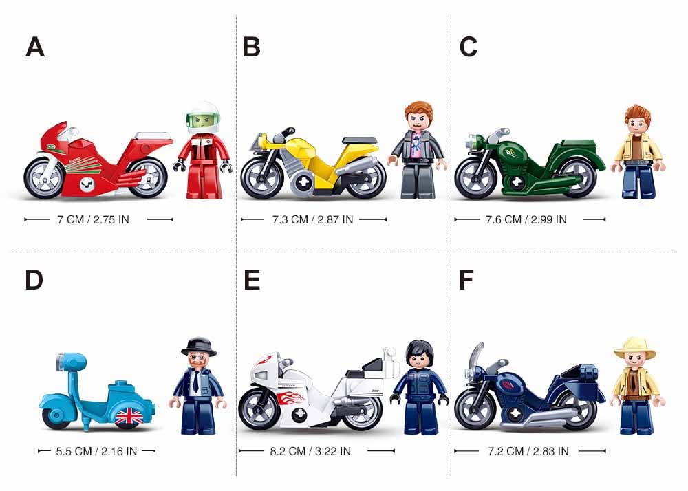 Motorcycle Building Brick Kit