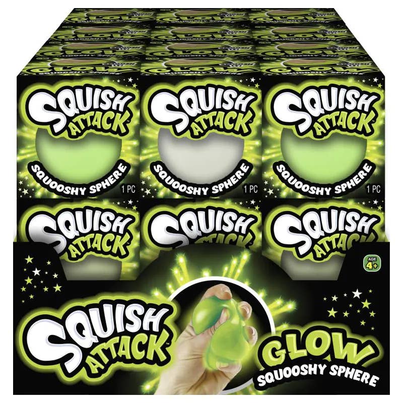 Squish Attack Glow Squooshy Sphere