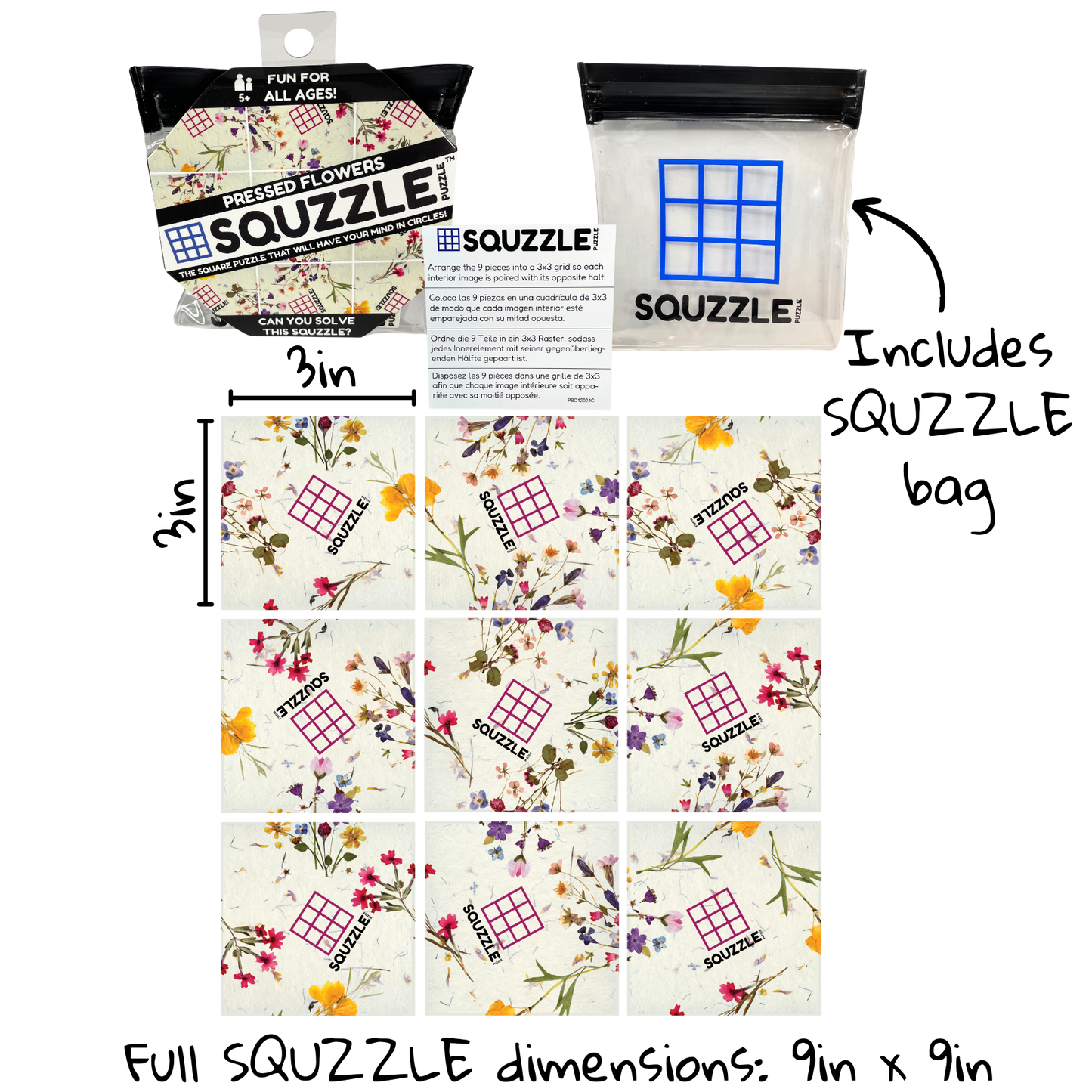 Pressed Flowers Squzzle Puzzle