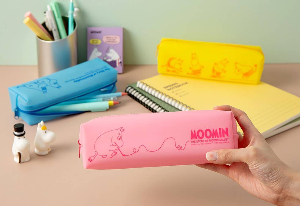 Moomin Silicon Pencil Case Pouch: Blue