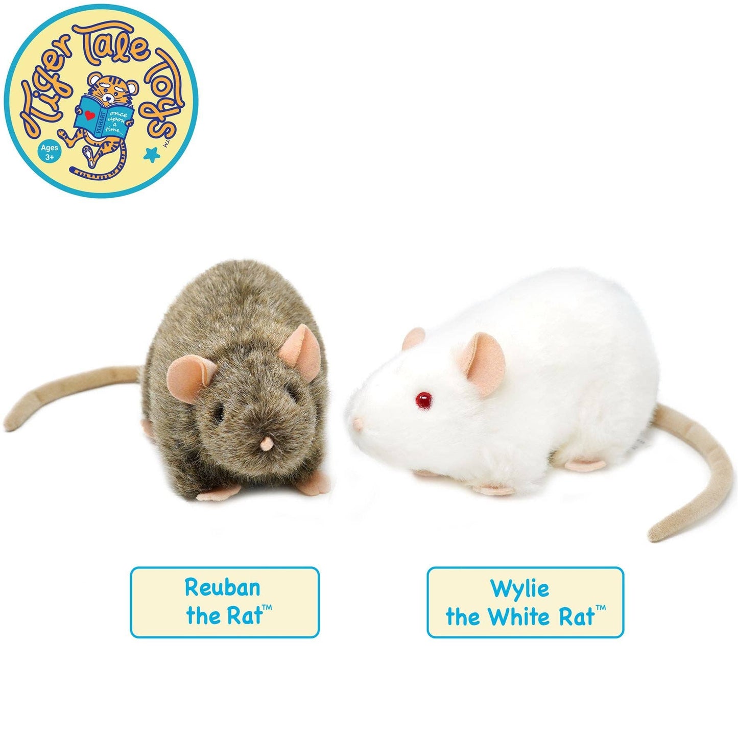 Wylie the White Rat | 7 Inch Stuffed Animal Plush
