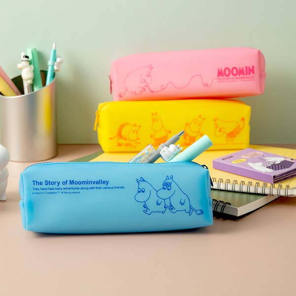 Moomin Silicon Pencil Case Pouch: Blue