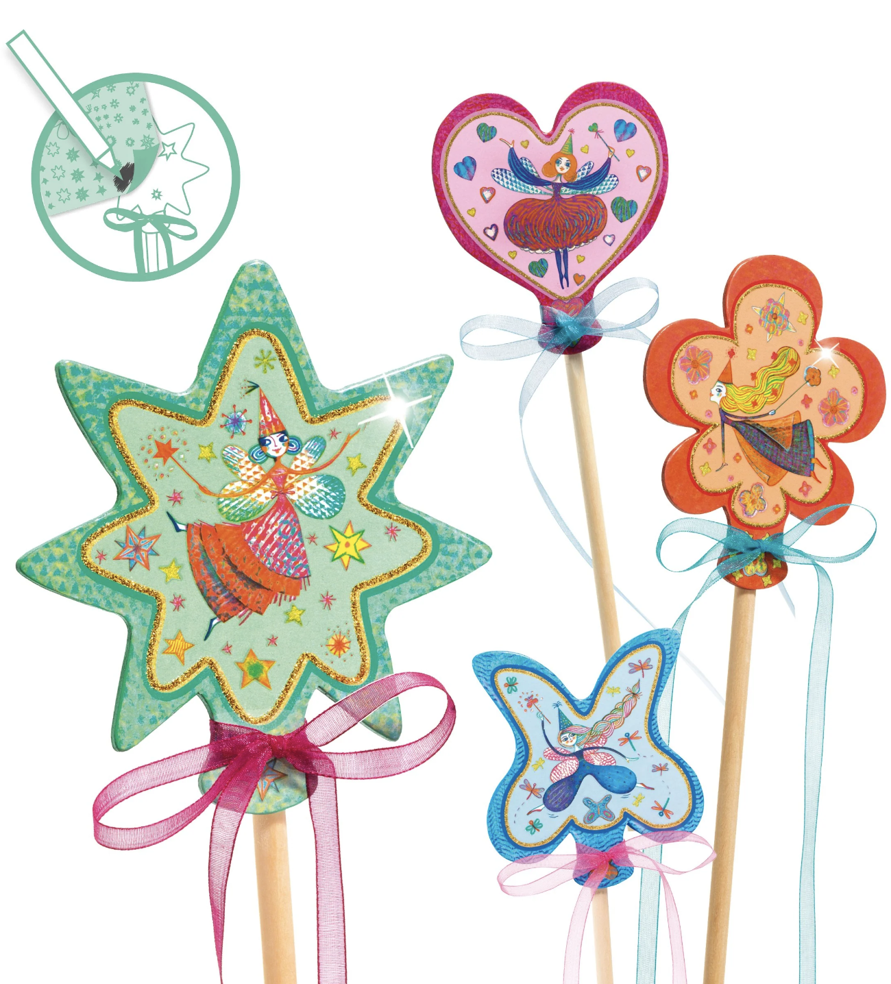 Djeco Little Fairies Wands DIY Craft Kit