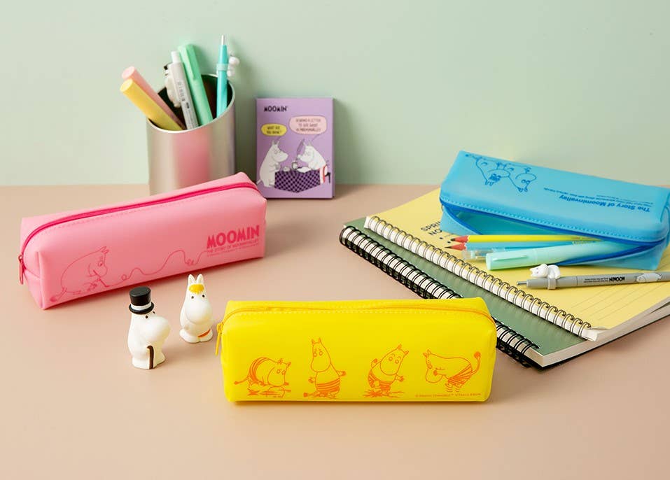 Moomin Silicon Pencil Case Pouch: Blue