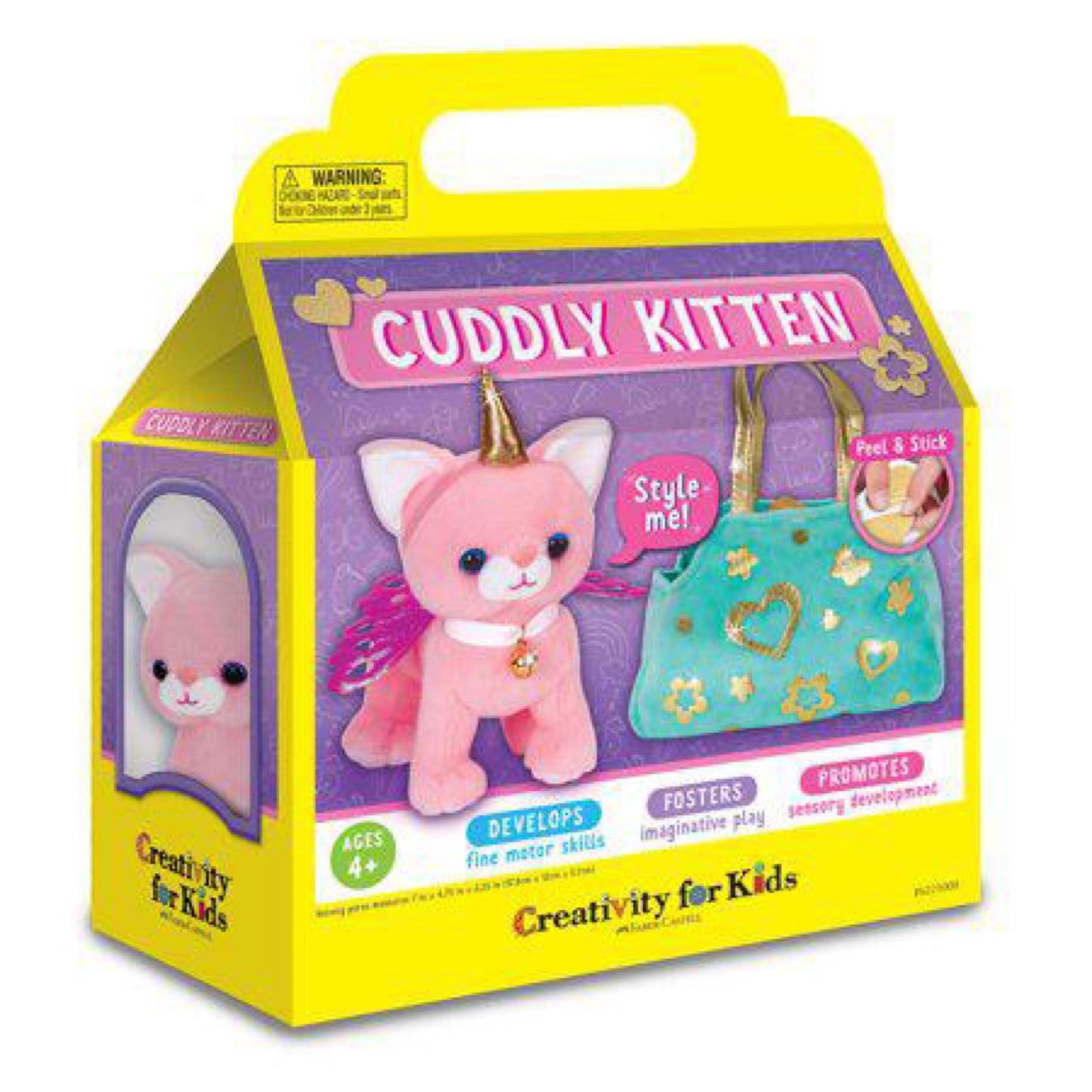 Creativity for Kids Cuddly Kitten- Child Craft Kit for Boys and Girls (7 Pieces)