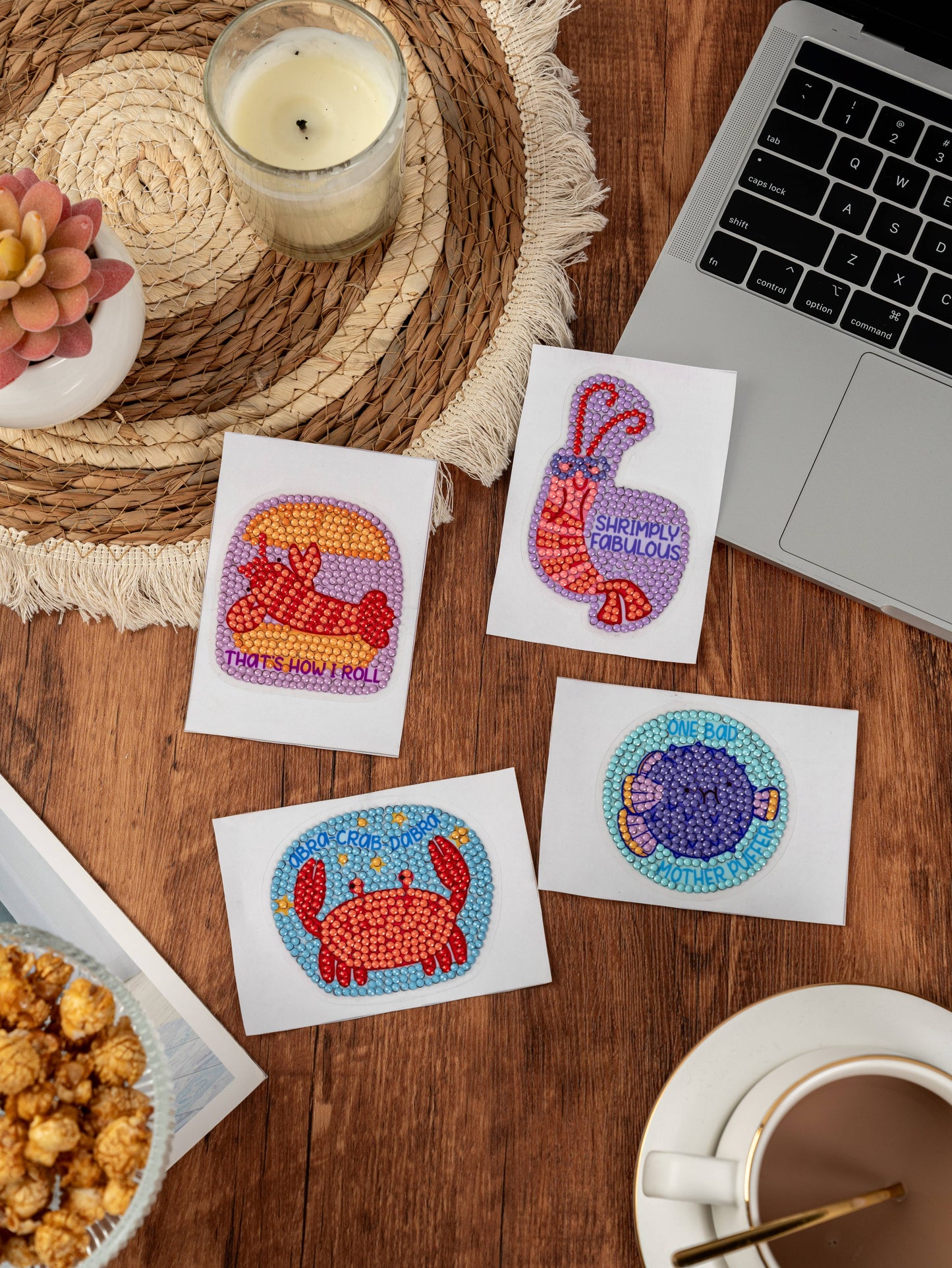 PixelPop™ Diamond Art Sticker Pack — Stay Salty