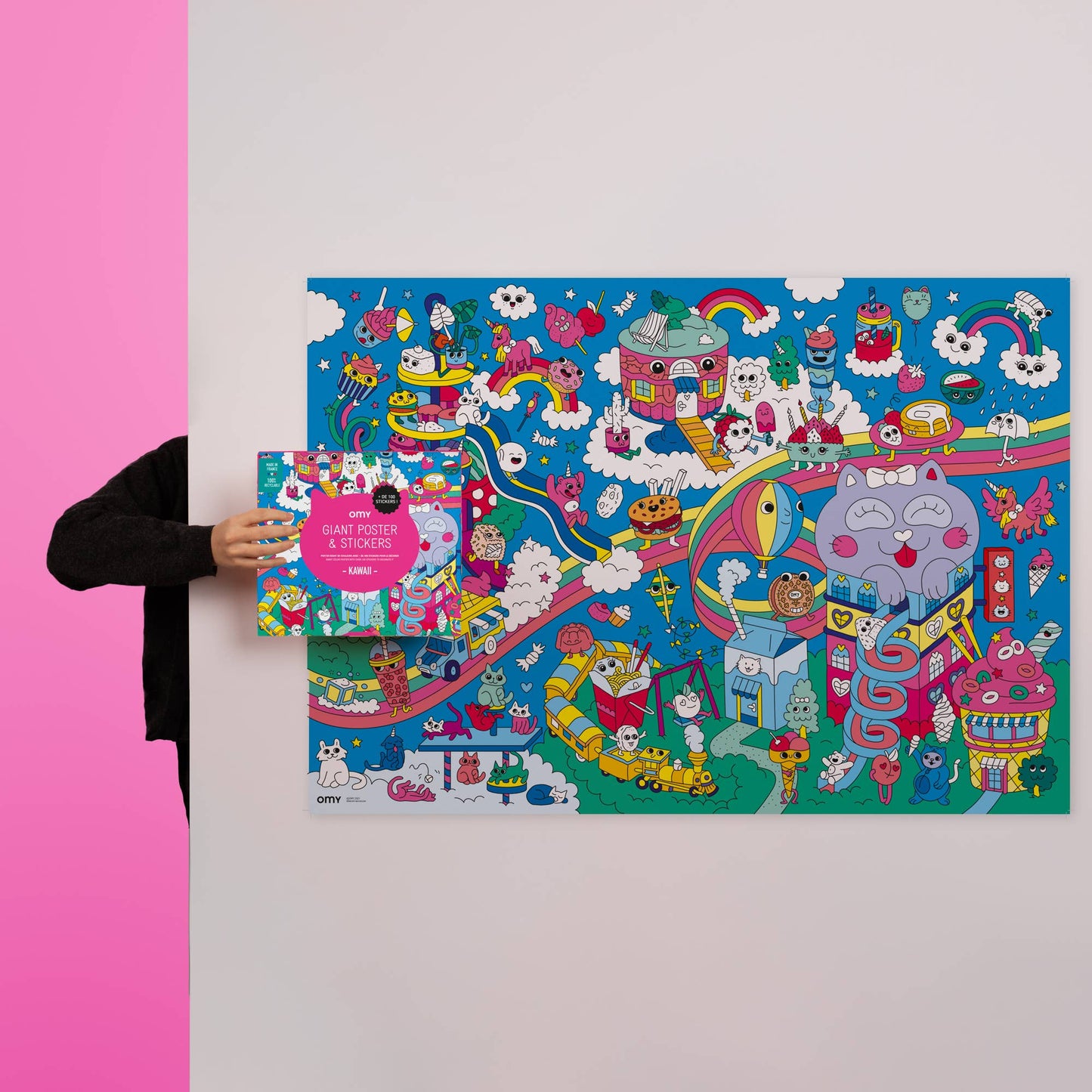 Kawaii Giant Sticker Poster