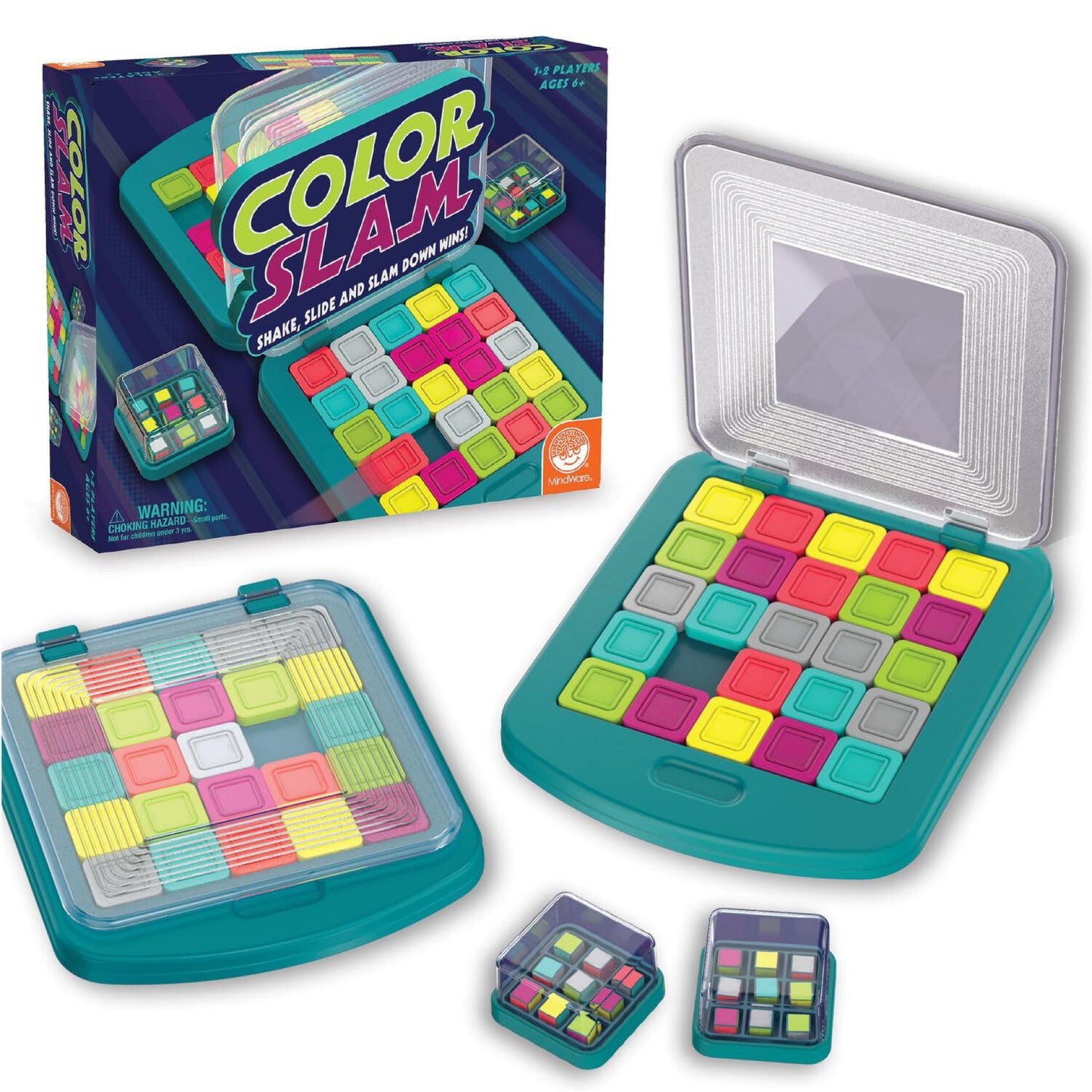 MindWare Color Slam Sliding Puzzle Game for 6 Year Olds and Up