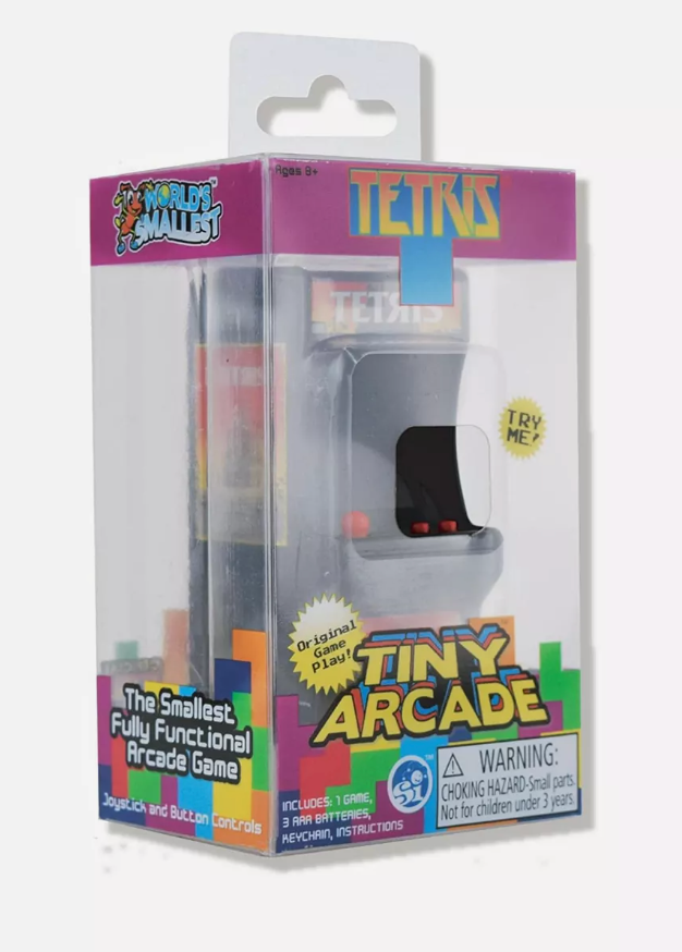 World's Smallest Tiny Arcade Miniature Tetris Video Game
