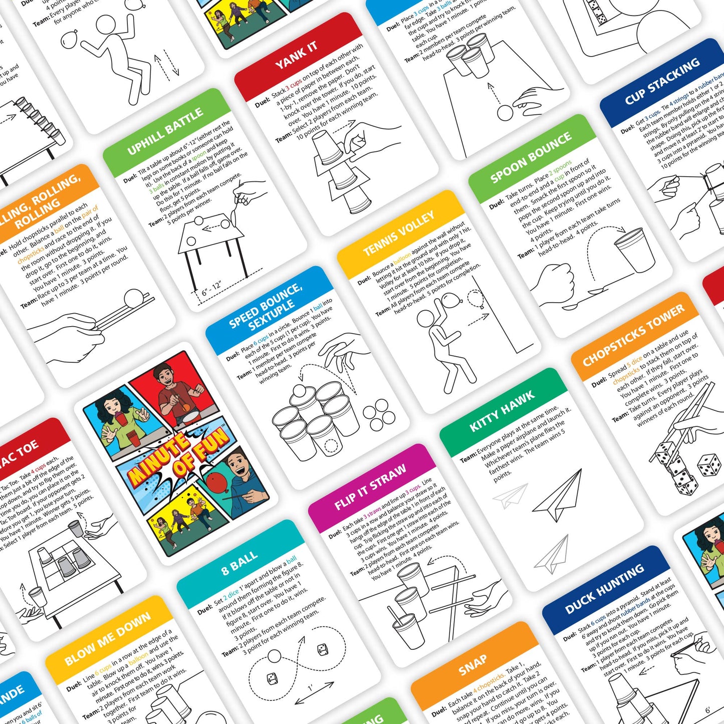 Minute of Fun Card Game, Family Game & Party Game