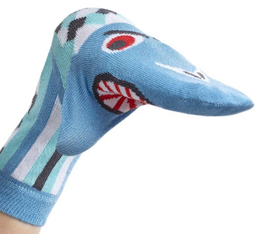 Walkytalkies - Shark Sock Puppet (Size: 2-3 years)