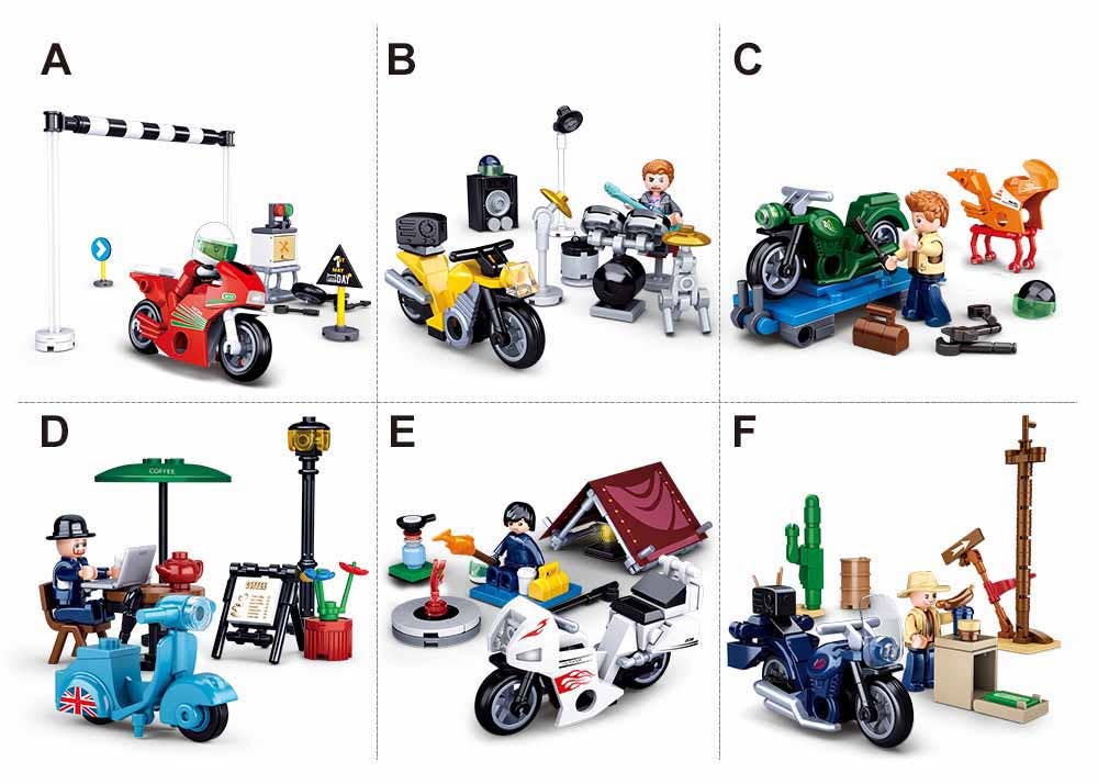 Motorcycle Building Brick Kit