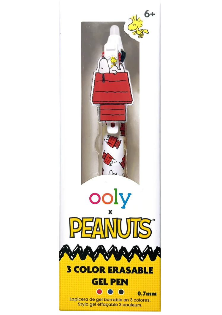 OOLY x Peanuts 3 Color Erasable Gel Pen