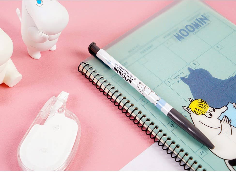 Moomin Slim Black Ball point Pen Pencil 30pcs Pack: Black