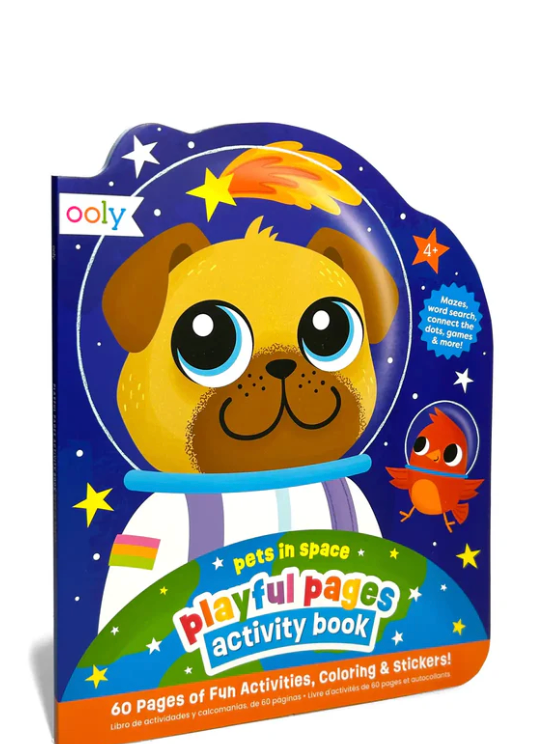 Ooly Playful Pages Activity Book - Pets In Space
