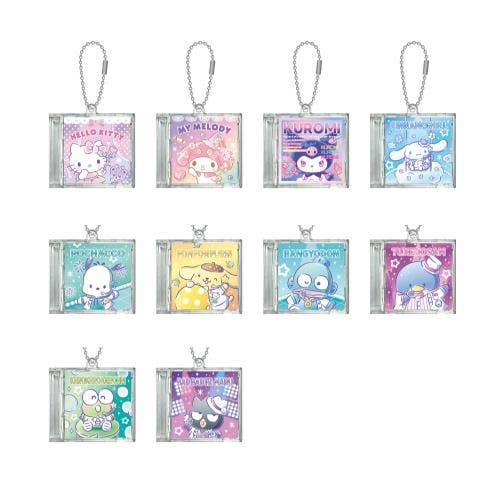 SANRIO CHARACTERS RANDOM CD CASE KEYCHAIN