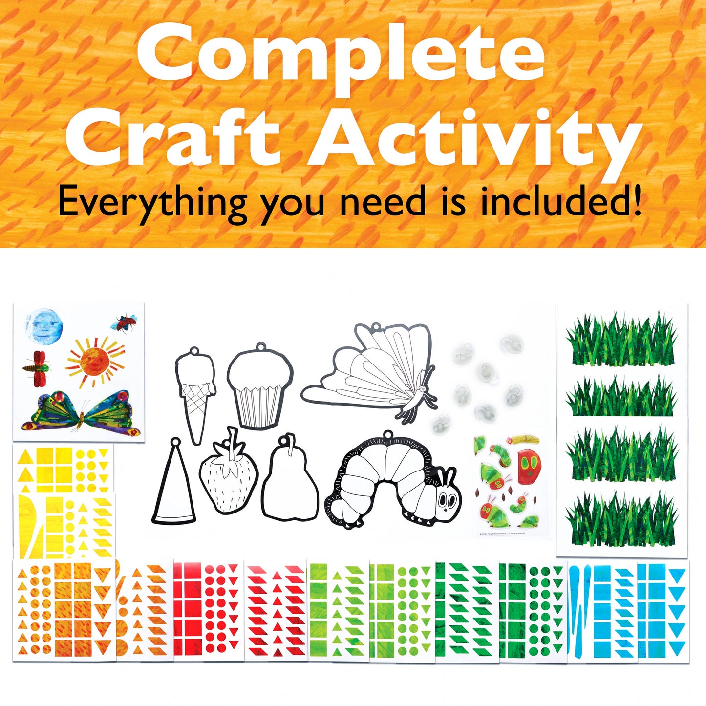 The Very Hungry Caterpillar Sticker Suncatchers Craft Kit