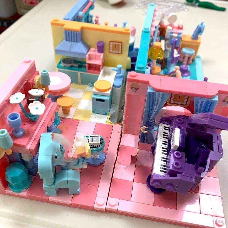 Mini-Handicraft Home Building Brick Kit