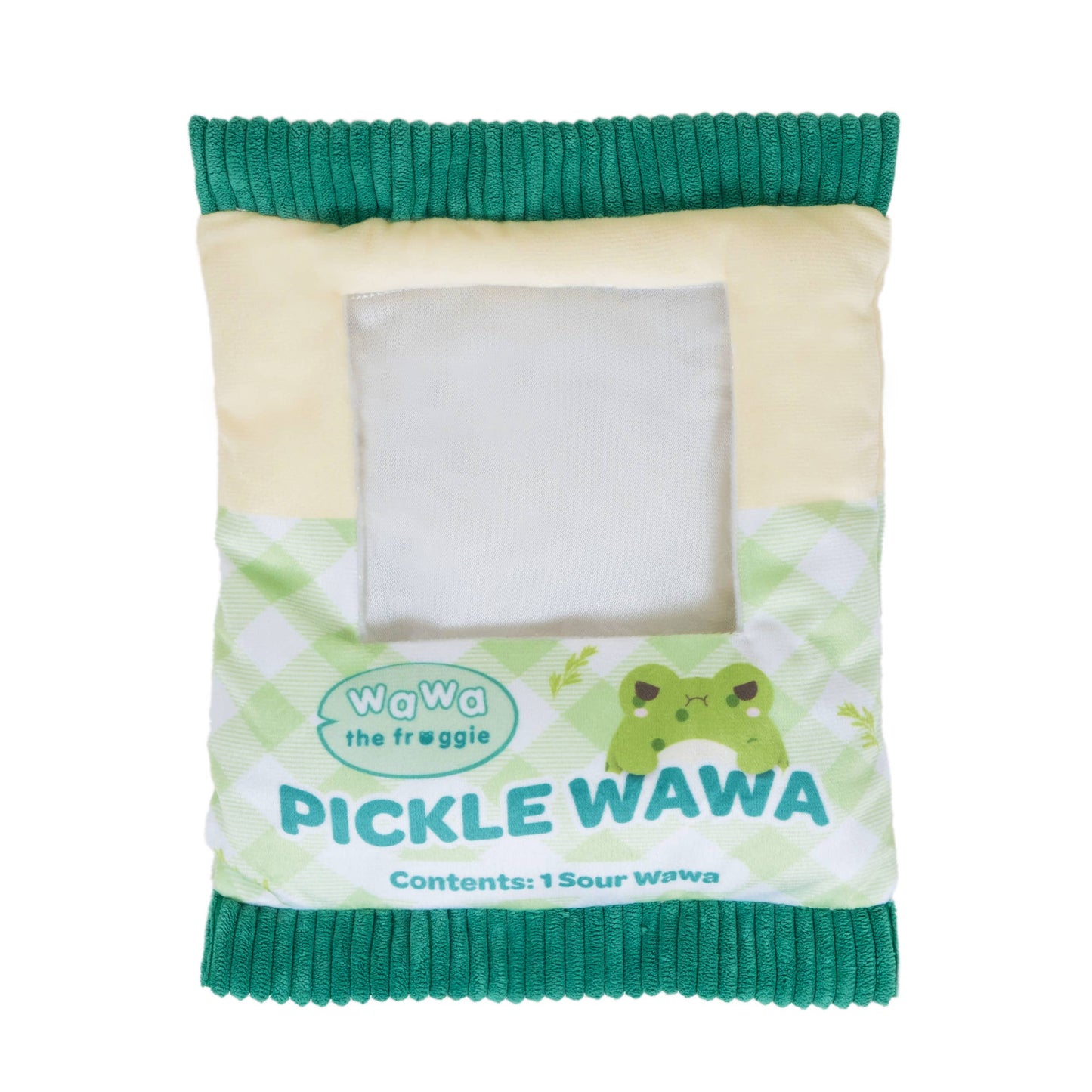 Pickle Wawa (Cute Kawaii Frog Green Bag Food Snack Plush)