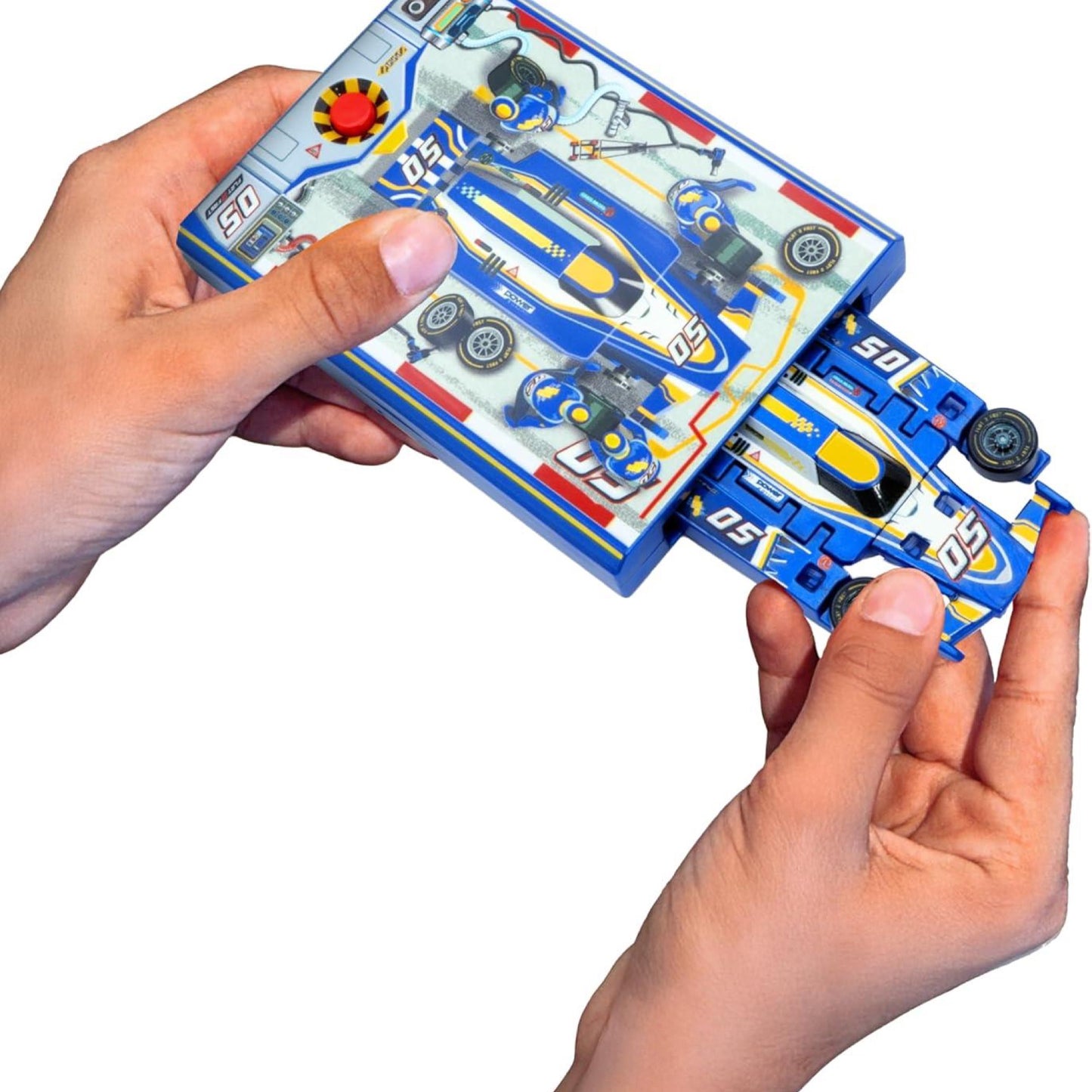 Flat 2 Fast Speed Card Racer - Blue