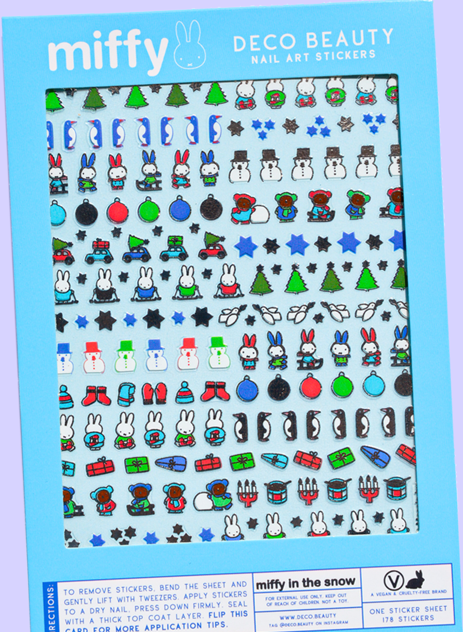 MIFFY IN THE SNOW Nail Stickers